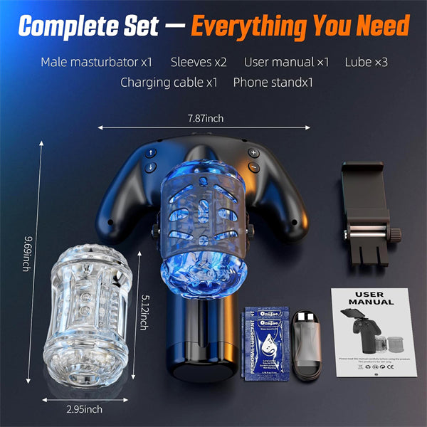 Interactive Male Masturbator Sex Toys with Dual-Sided Controls