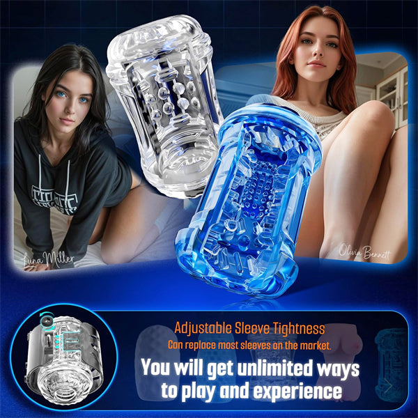 Interactive Male Masturbator Sex Toys with Dual-Sided Controls