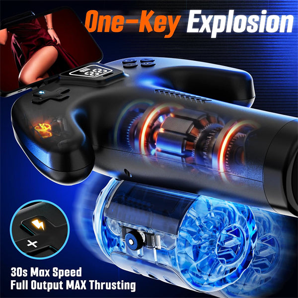 Interactive Male Masturbator Sex Toys with Dual-Sided Controls