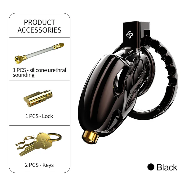 LOCKINK Sevanda Metal Outlaw Urethral Sounding Chastity Cage