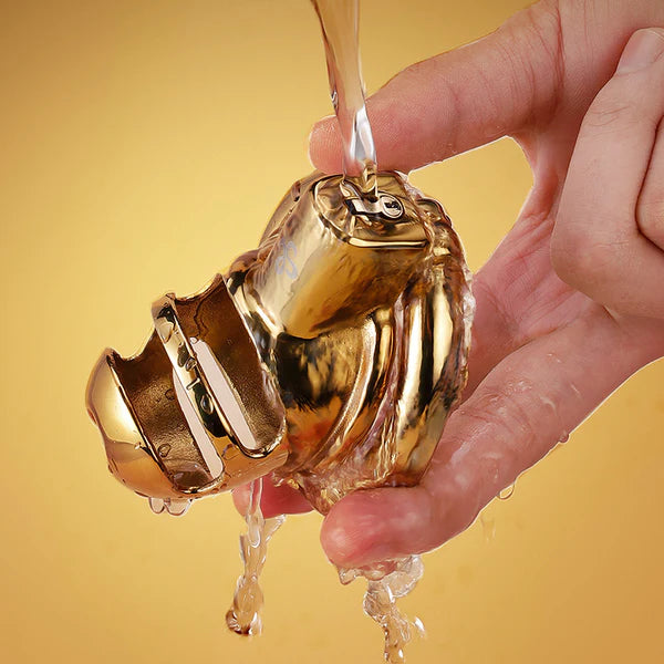 LOCKINK Sevanda Stainless Steel Metal Rhino Horn Chastity Cage Device