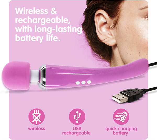 Large AV Wand Vibrator Pink