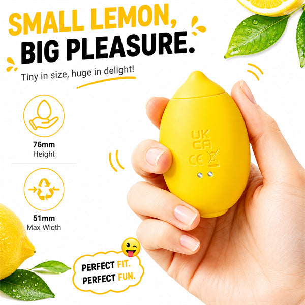 Lemon-shaped 10 Mode Suction Clitoral Massager Vibrator