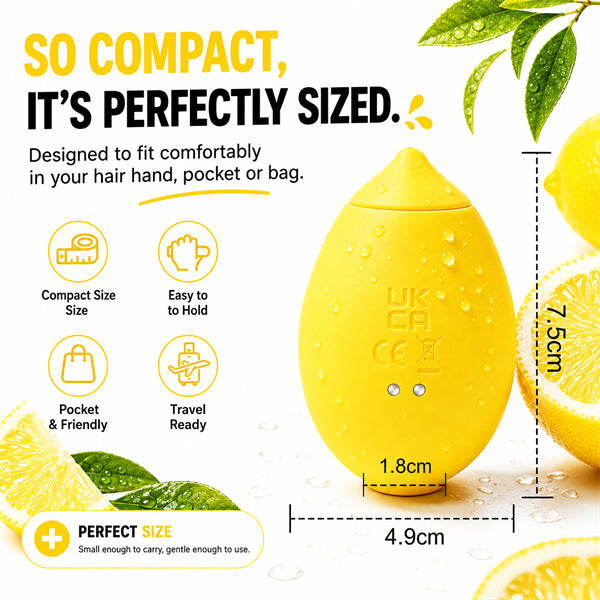 Lemon-shaped 10 Mode Suction Clitoral Massager Vibrator