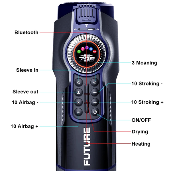 Leten Stroker 708III Automatic Sucking Piston Telescopic Male Stroker