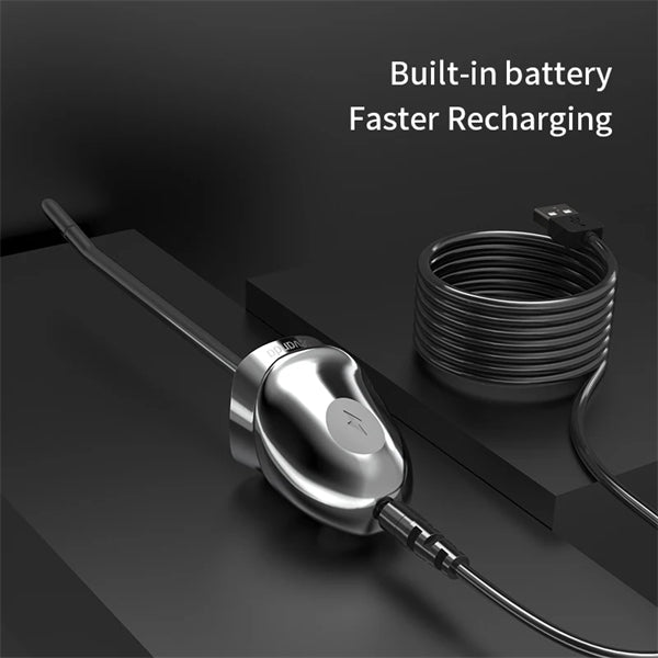 LOCKINK Penis Ring Electrical Stimulation Metal Plug G-Spot Male Prostate Masturbation
