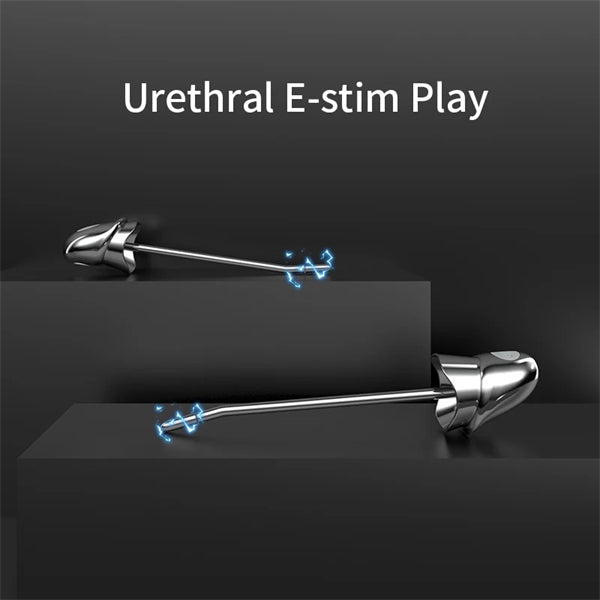 LOCKINK Penis Ring Electrical Stimulation Metal Plug G-Spot Male Prostate Masturbation