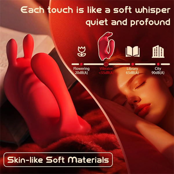 Long Distance Panty Vibrator with Rabbit Stimulator for G Spot Clitoral Penis Pleasure