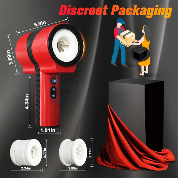 Dual-Sleeve Automatic Thrusting Rotating Vibrating Blowjob Stroker