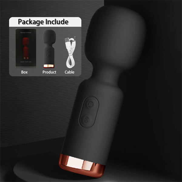 Mini AV Wand Vibrator Purple