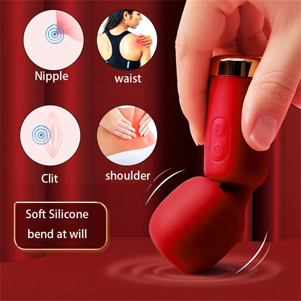 Mini AV Wand Vibrator Purple