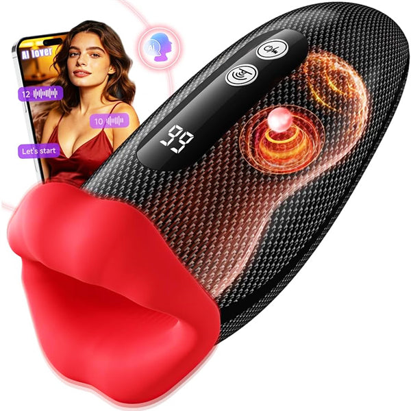 Male Masturbator 360° Wrapped 9 Tapping Vibrating Male Vibrator