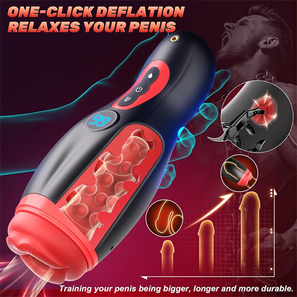 Male Sex Toys with 9 Sucking & 9 Vibrating with APP Control