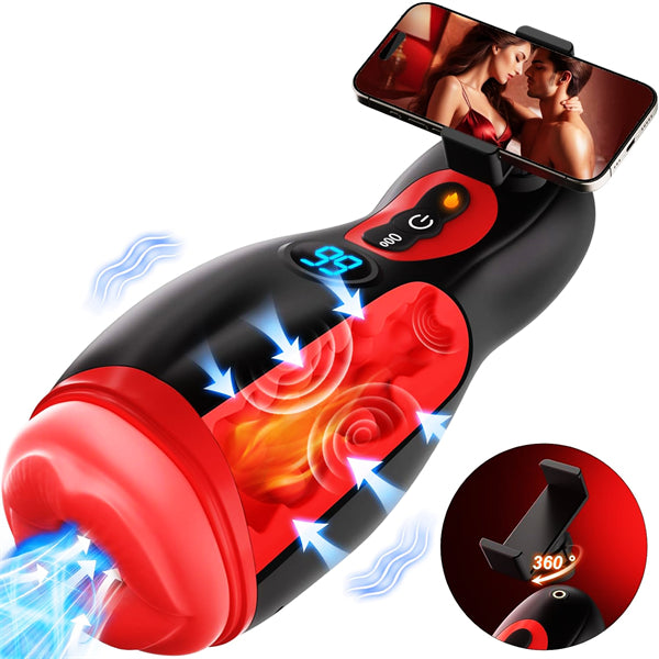 Male Sex Toys with 9 Sucking & 9 Vibrating with APP Control