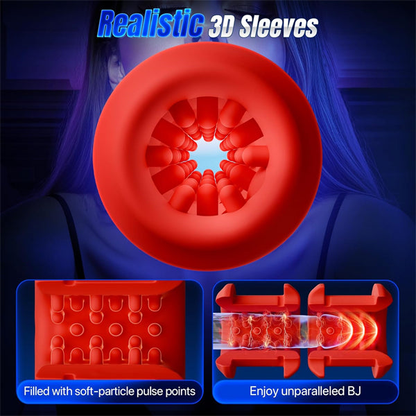 Male Sex Toy with 10 Vibrating Modes Blowjob Sex Machine Stroker