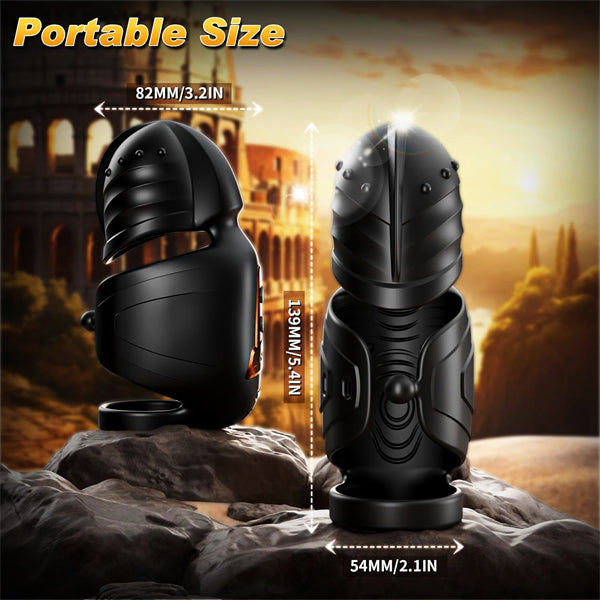 Men Penis Trainer with 10 Vibrating & 360° Swing Glans Training