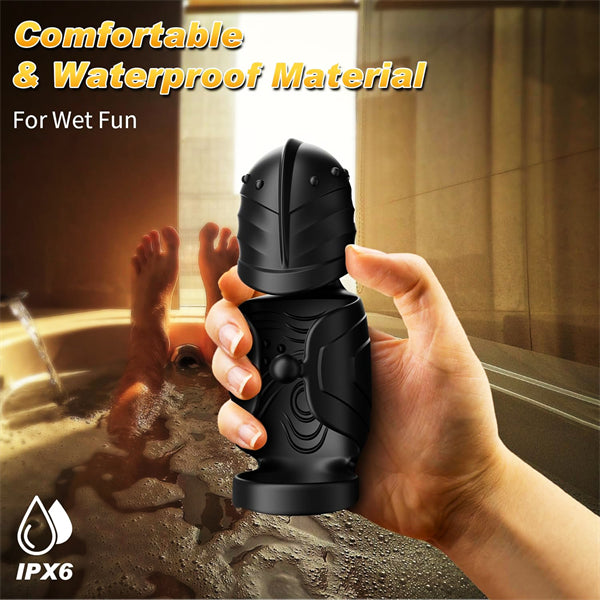 Men Penis Trainer with 10 Vibrating & 360° Swing Glans Training
