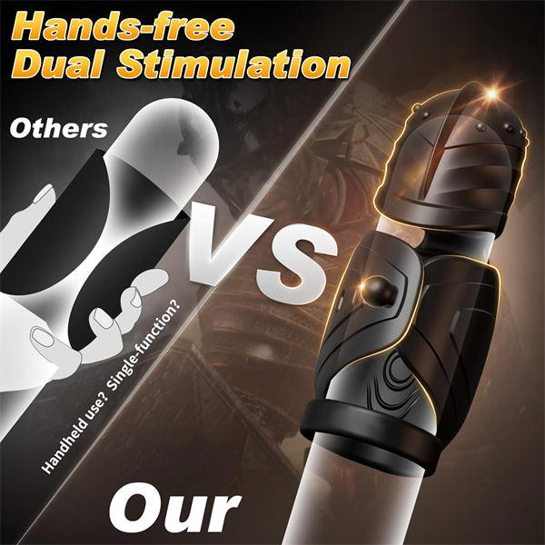 Men Penis Trainer with 10 Vibrating & 360° Swing Glans Training