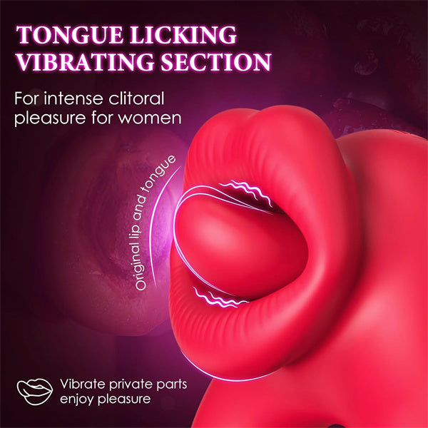 Mouth Biting Vibrating Cock Ring