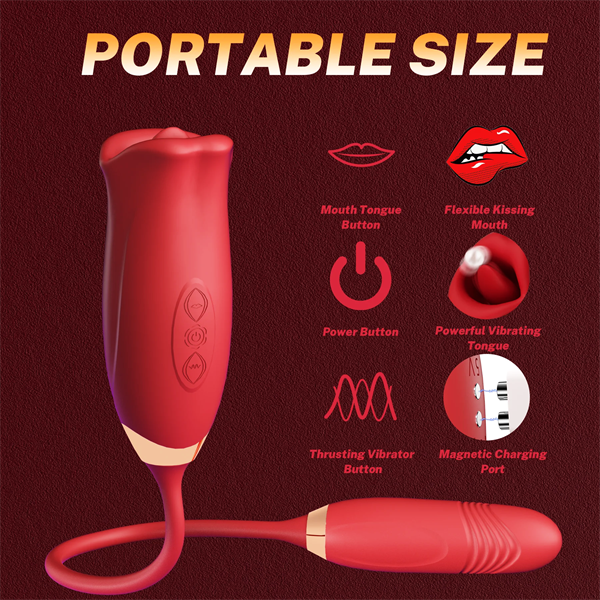 Mouth Biting Vibrator And Thrusting Vibration Bullet Stimulator