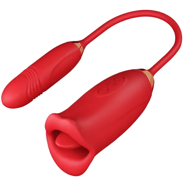 Mouth Biting Vibrator And Thrusting Vibration Bullet Stimulator