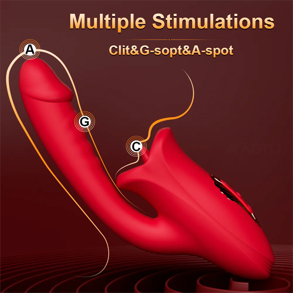 Mouth Biting Vibrator with G Spot Wand Vibrator