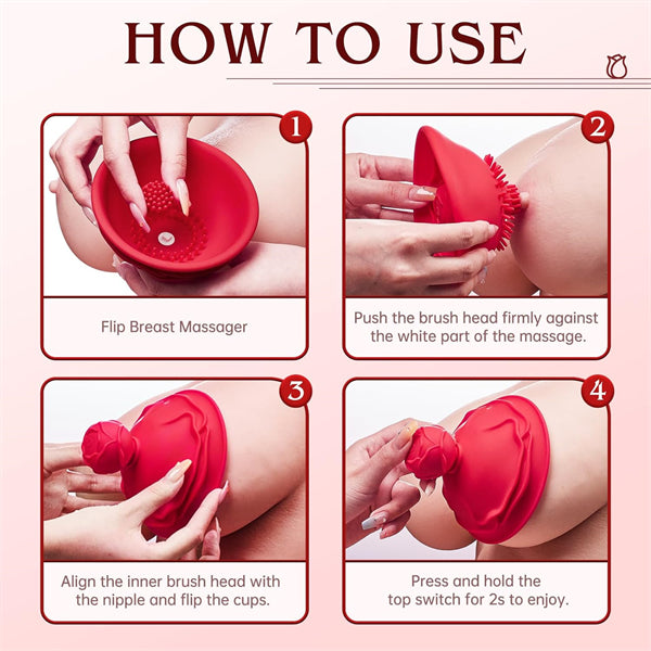 Nipple Toys Rotation Sucking Stimulator Rose Sex Toy