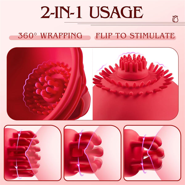 Nipple Toys Rotation Sucking Stimulator Rose Sex Toy