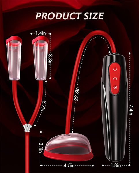 Nipple Sucking BDSM Toys Kit Electric Vacuum Vagina Sex Pump