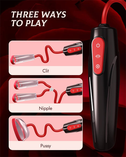 Nipple Sucking BDSM Toys Kit Electric Vacuum Vagina Sex Pump