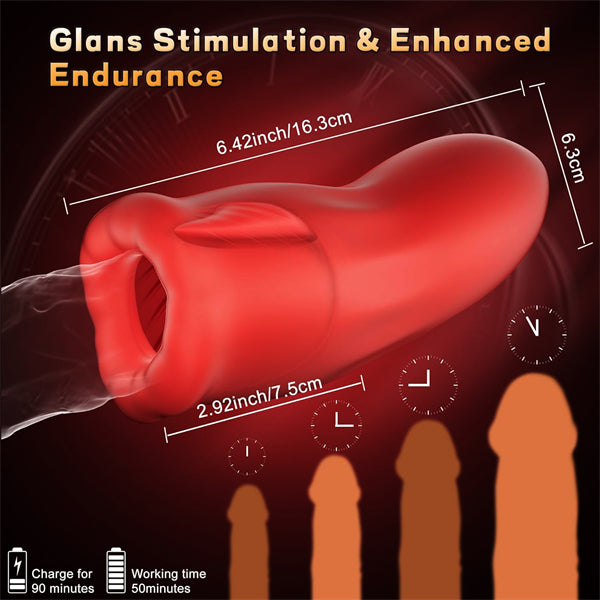 Penis Trainer Vibrator with 9 Vibration & 3 Suction