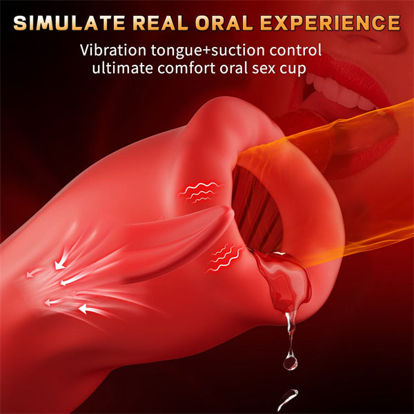 Penis Trainer Vibrator with 9 Vibration & 3 Suction