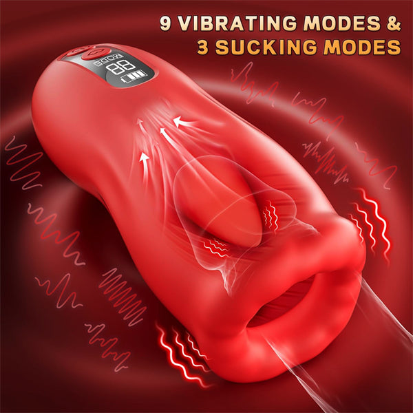 Penis Trainer Vibrator with 9 Vibration & 3 Suction