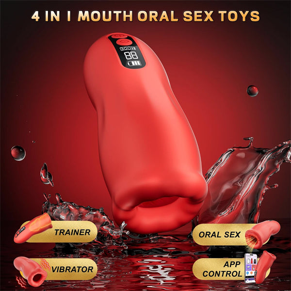 Penis Trainer Vibrator with 9 Vibration & 3 Suction