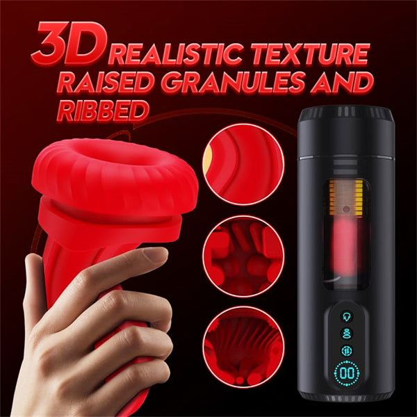 Penis Pump with 7 Sucking & Thrusting & Vibrating Male Stroker