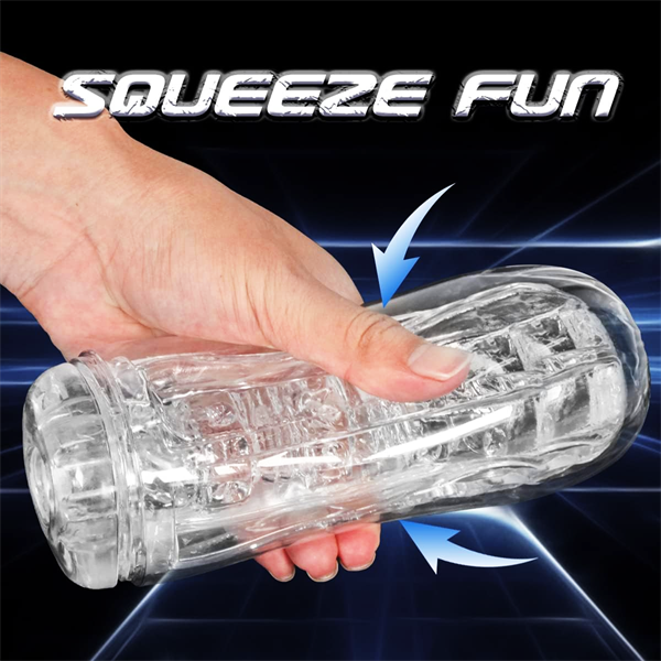 Portable Transparent Pocket Pussy Stroker