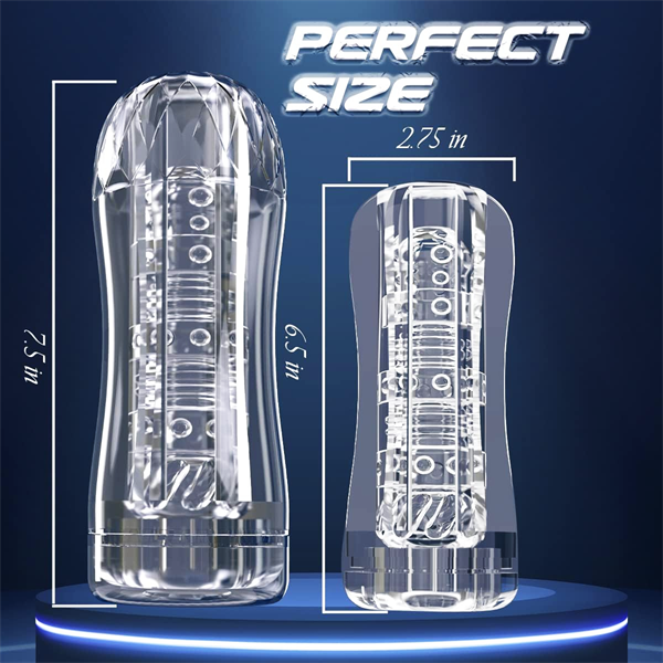 Portable Transparent Pocket Pussy Stroker