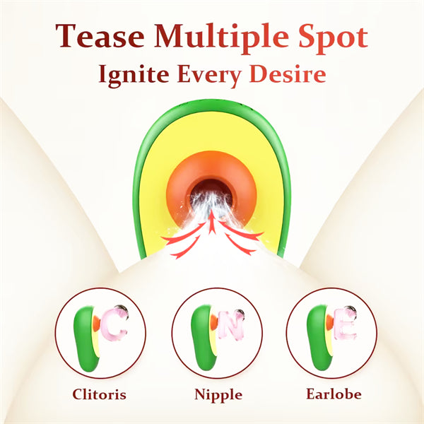 Powerful Sucking Avocado-Shaped Vibrators