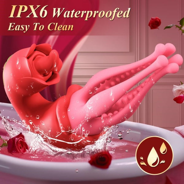 Realistic Tongue 3D Massage Particles Five Claws Vibrator