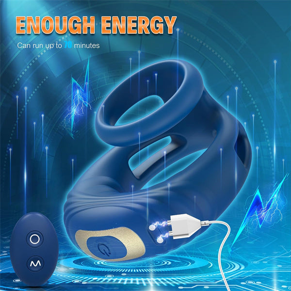 Buy Remote Control Penis Vibrator Blue | Cock Ring| Rosetoy  ROSETOY