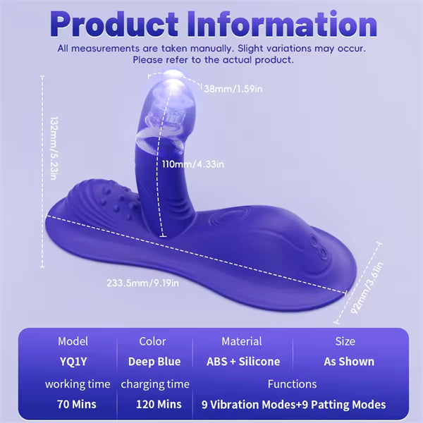 Riding Grinding Thrusting Vibrator With APP Control