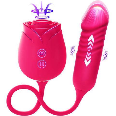 Rose Sex Toy with Thrusting G Spot Vibrators 2025