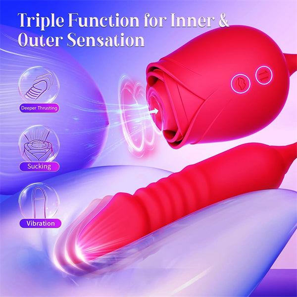 Rose Sex Toy with Thrusting G Spot Vibrators 2025