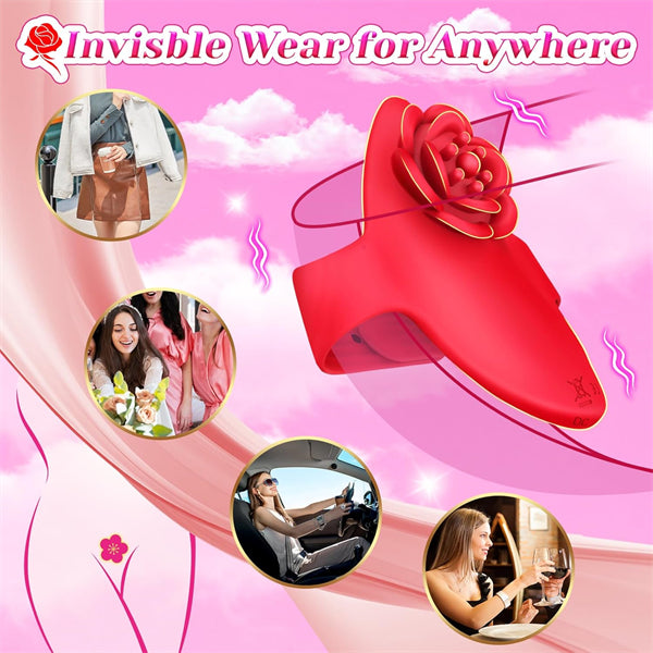 Rose Shaped Finger Vibrator