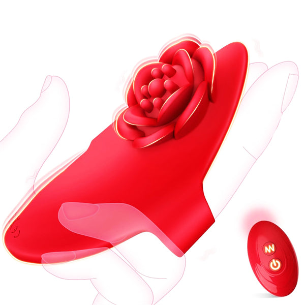 Rose Shaped Finger Vibrator