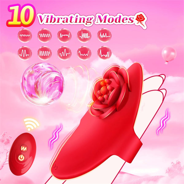 Rose Shaped Finger Vibrator
