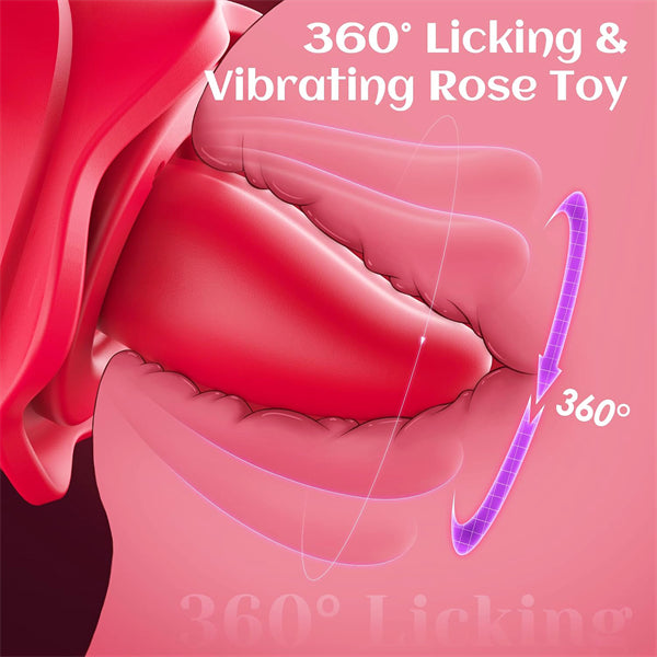 Rose Toy 3.0 with Rotating Tongue Vibration Suction for Women