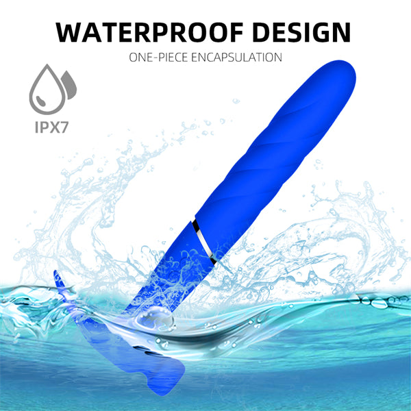 Rounded Hammer Vibrator Blue