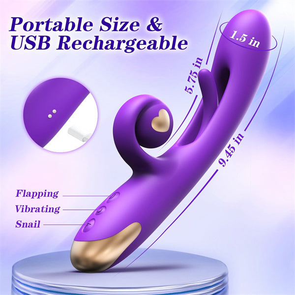 10 Vibration & 7 Flapping  Snali Rabbit Vibrator