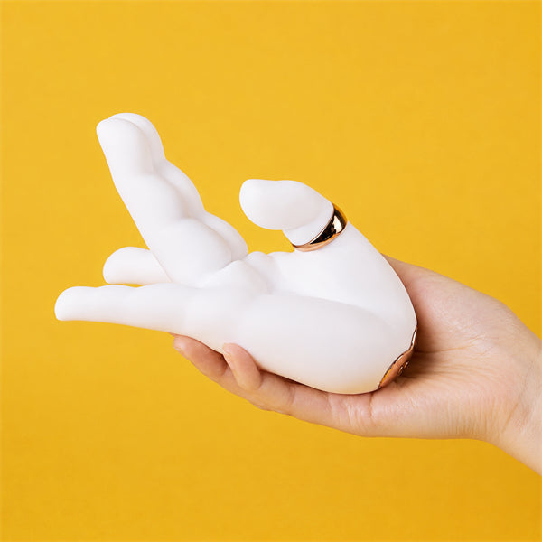 Sensual Hand Gesture Flapping G-Spot & Clitoral Vibrator Warm Hand pro